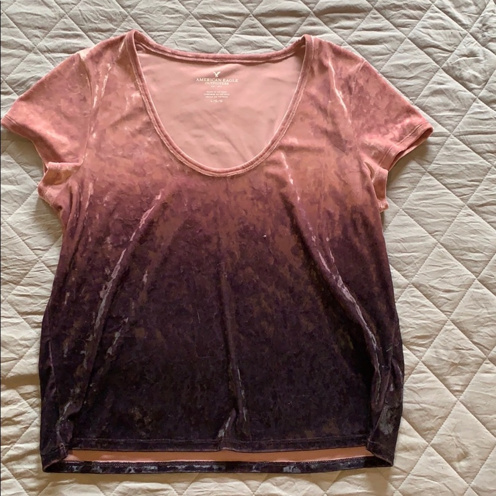 American Eagle velvet top